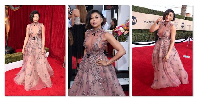 Taraji P. Henson’s SAG Awards Dress – Acceptance Speech 2017