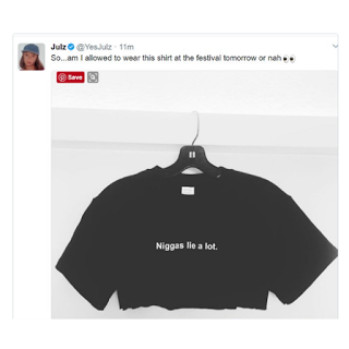 YesJulz Racist Tweet