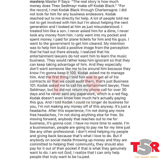 Theo Sedlmayr – Master P Calls Out Kodak Black’s Lawyer