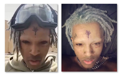XXXTentacion – Shaved Eyebrows, New Tree Tattoo