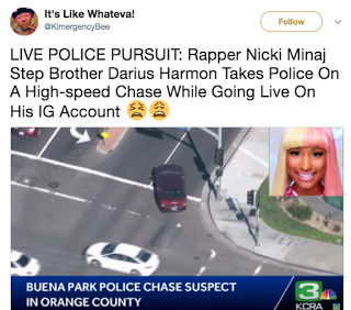 Nicki Minaj Brother, High Speed Chase? – Darius Harmon