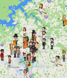 Snapchat Map – Halloween Bitmoji Update