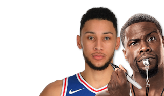 Kevin Hart – Ben Simmons, Philadelphia 76ers Vs LA Lakers