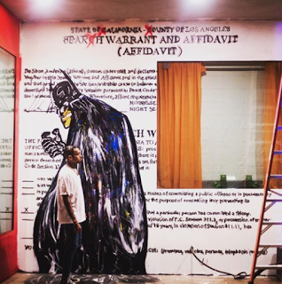 Chris Brown Paints Rihanna Mural – Search Warrant