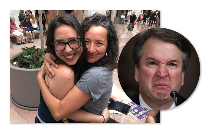 Ana Maria Archila, Maria Gallagher – Protesters Confront Jeff Flake