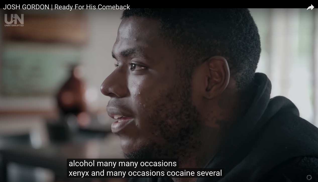 What Drug Is Josh Gordon On?